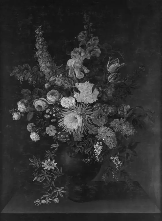 En vase med blomster, by Cladius Detlev Fritzsch