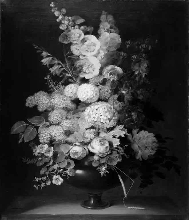 En vase med blomster, by Cladius Detlev Fritzsch