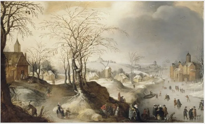 A Winter Landscape, by Claes Jacobsz van der Heck, unspecified, 1632