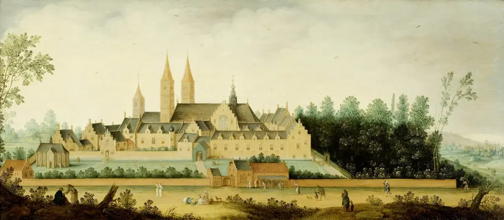 View of the Abbey of Egmond-Binnen, by Claes Jacobsz van der Heck