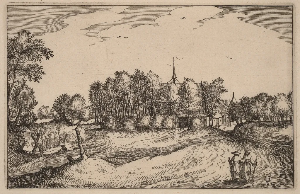 A Convent, by Claes Jansz Visscher, ink, 1612