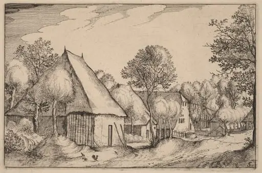 A Farmyard, by Claes Jansz Visscher
