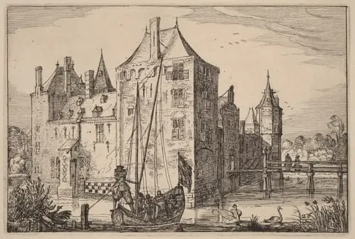 Castle (Warmond?), by Claes Jansz Visscher