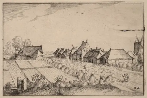 Fields and a Road, by Claes Jansz Visscher