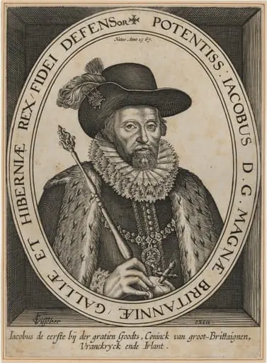 James I, by Claes Jansz Visscher