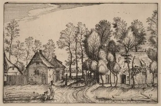Landscape with Hewed Trees, by Claes Jansz Visscher