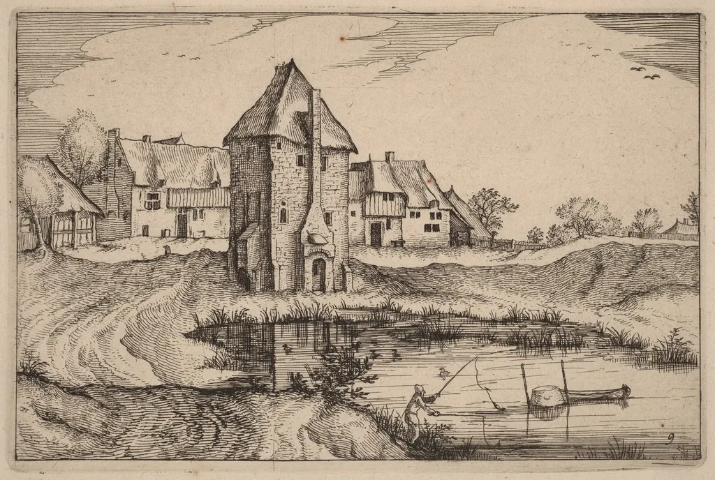The Pond, by Claes Jansz Visscher, ink, 1612