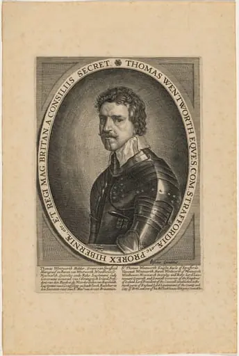 Thomas Wentworth, Earl of Strafford, by Claes Jansz Visscher