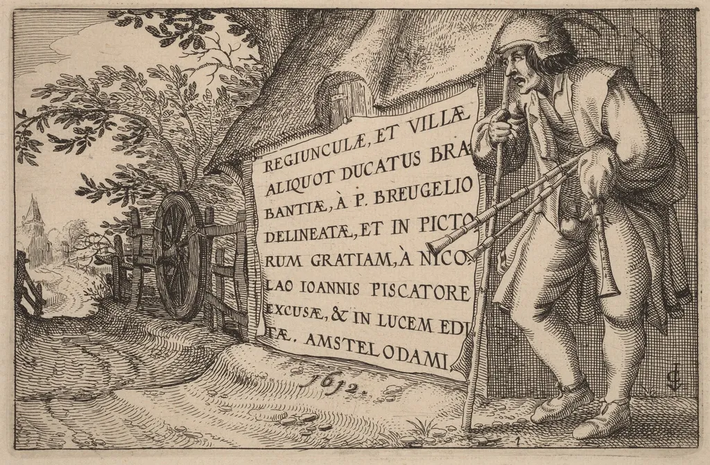 Title Page, by Claes Jansz Visscher, ink, 1612