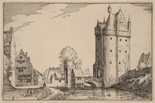 Town Gate, by Claes Jansz Visscher