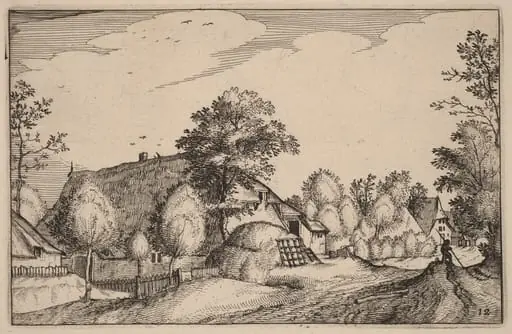 Village Road, by Claes Jansz Visscher