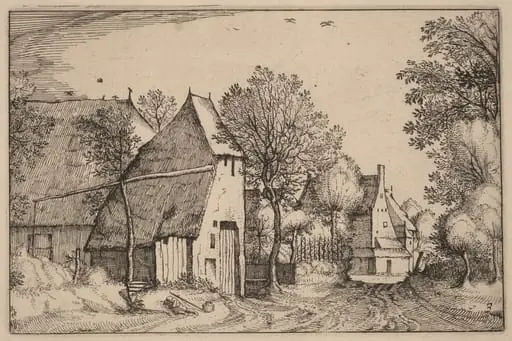 Village Road, by Claes Jansz Visscher
