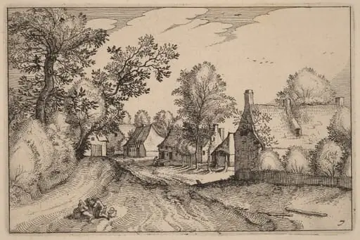 Village Road, by Claes Jansz Visscher
