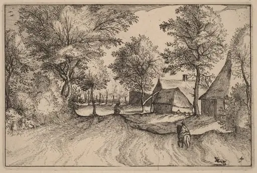 Village Road, by Claes Jansz Visscher