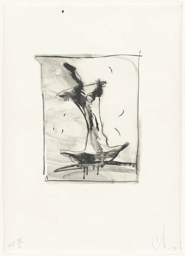 Untitled, by Claes Oldenburg, ink, 1990