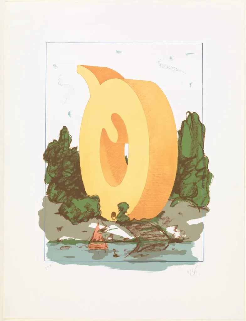 Untitled, by Claes Oldenburg, ink, 1972