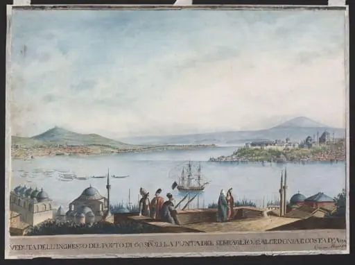 Entrance to the Port of Constantinople, by Clara Mayer