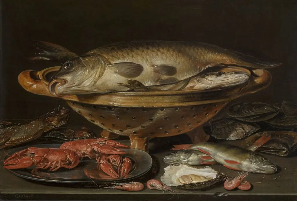 Still Life with Fish, by Clara Peeters