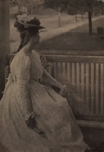 On the Porch (Julia Hall McCune), by Clarence H. White