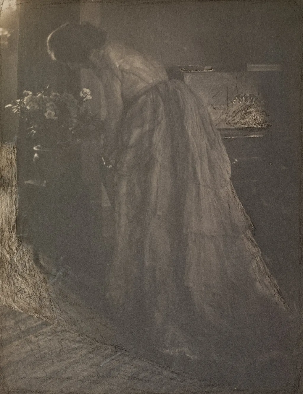 The Azalea Plant (Julia Hall McCune), by Clarence H. White, 1900