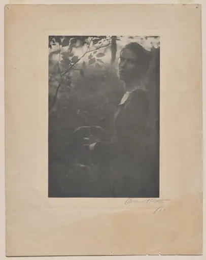 The Edge of the Wood - Evening (Letitia Felix), by Clarence H. White