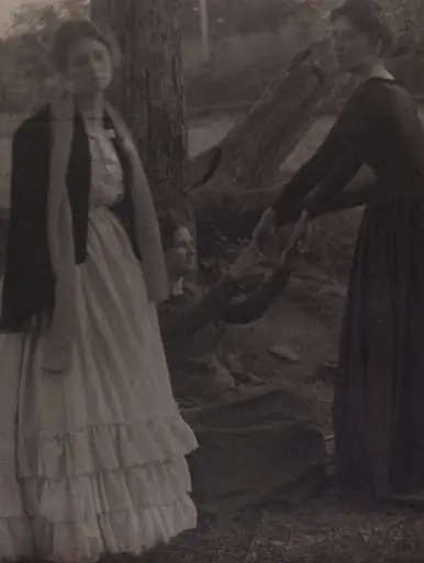 Three Girls in the Woods (Julia Hall McCune, Stella Howard, and Letitia Felix), by Clarence H. White