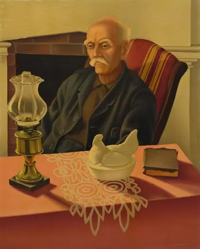 Portrait of Ezra Davenport, by Clarence Holbrook Carter