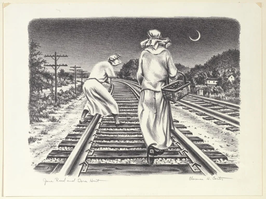 Untitled, by Clarence Holbrook Carter, ink, 1950