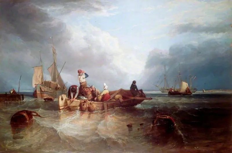 A Market Boat on the Scheldt, by Clarkson Frederick Stanfield