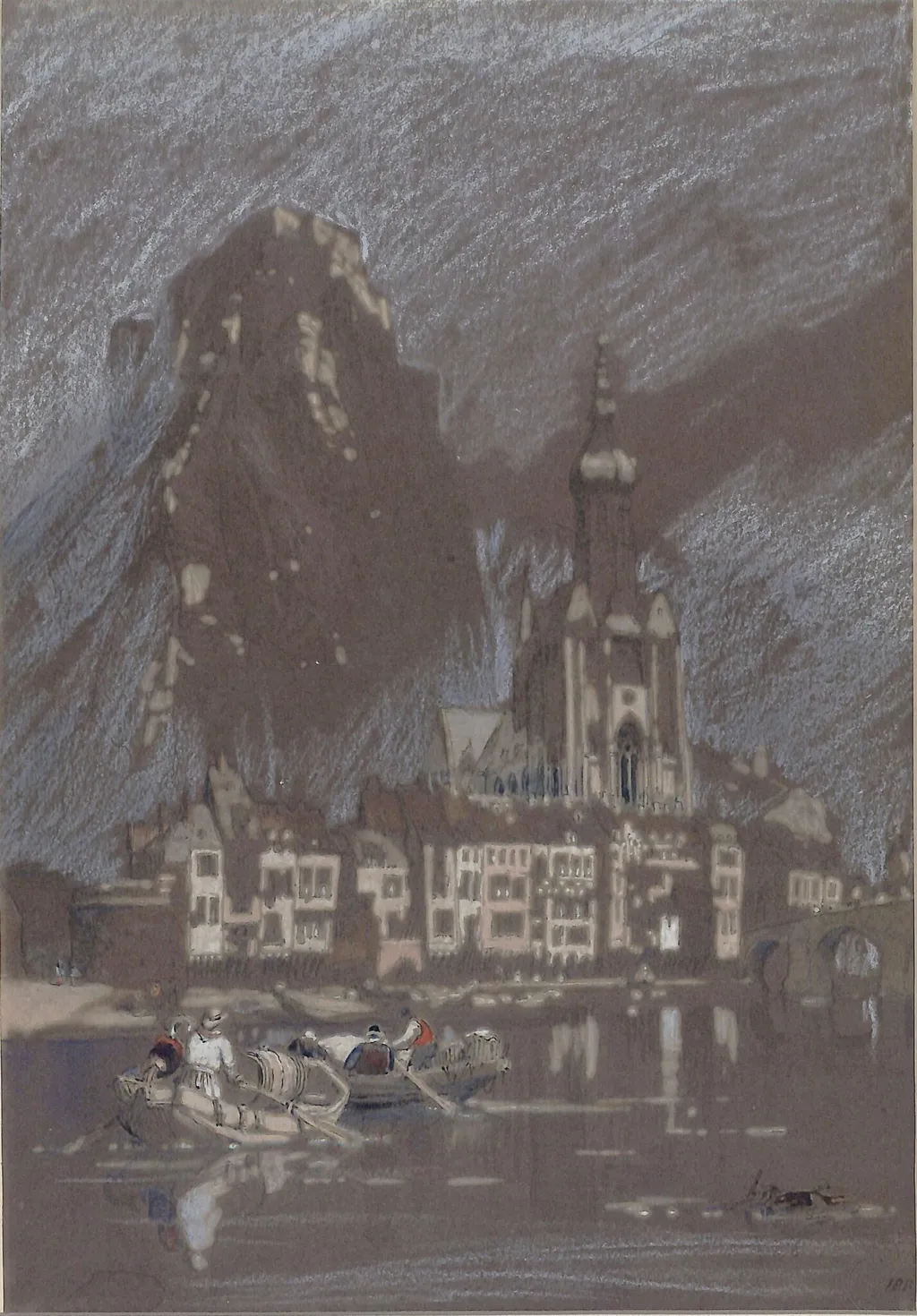 Dinant on the Meuse, by Clarkson Frederick Stanfield, 1820