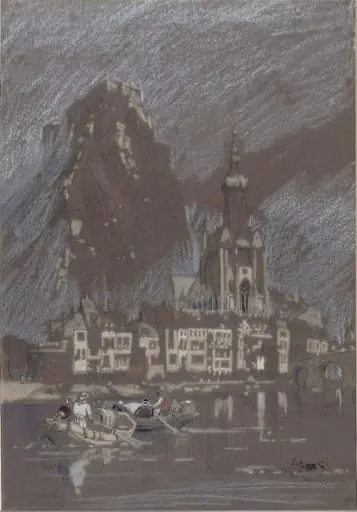 Dinant on the Meuse, by Clarkson Frederick Stanfield