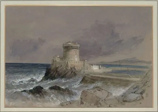 Fort of Socoa, St. Jean de Luz, France, by Clarkson Frederick Stanfield