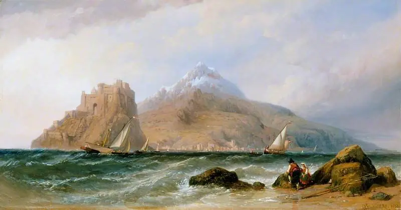 Ischia and the Castello d'Ischia, near Naples, by Clarkson Frederick Stanfield