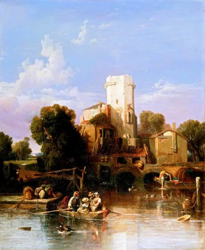 On the Rhine, near Cologne, by Clarkson Frederick Stanfield