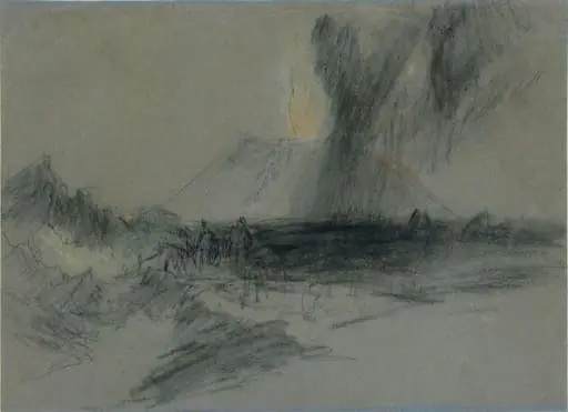 Study of the eruption of Mount Vesuvius, by Clarkson Frederick Stanfield
