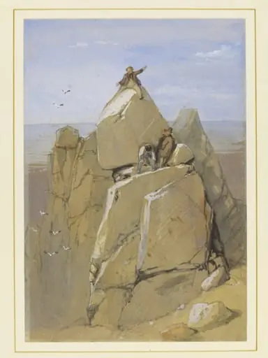 The Logan Rock, by Clarkson Frederick Stanfield