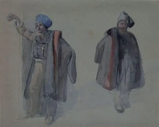 Studies of Neapolitan fishermen, by Clarkson RA Stanfield