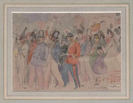 Hyde Park, 1860, by Claud Lovat Fraser