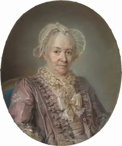 An Elderly Lady in a Mauve Silk Dress, by Claude Bornet