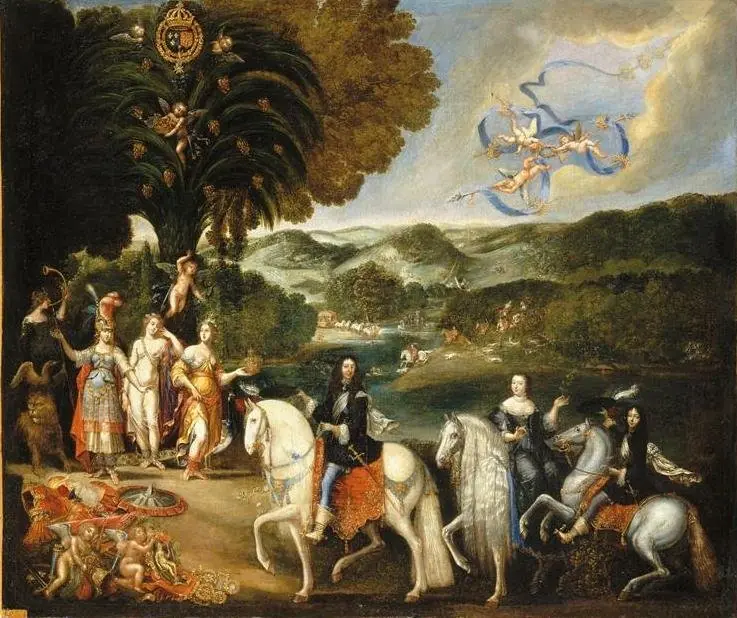 Allegory of the Marriage of Louis XIV in 1631, by Claude Deruet