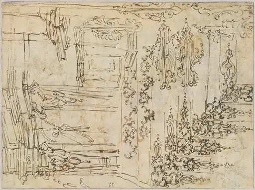 Studies of Ornament and Architecture, by Claude Gillot