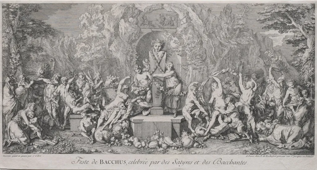 The Four Festivals: Festival of Bacchus, by Claude Gillot, 1704