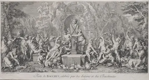 The Four Festivals: Festival of Bacchus, by Claude Gillot
