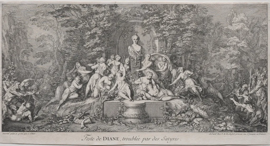 The Four Festivals: Festival of Diana, by Claude Gillot, 1704