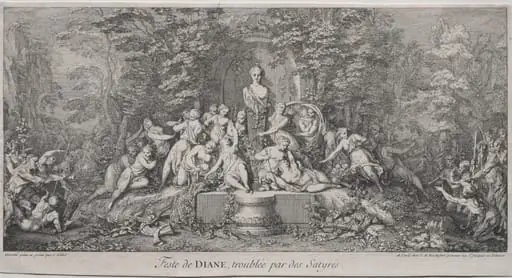 The Four Festivals:  Festival of Diana, by Claude Gillot
