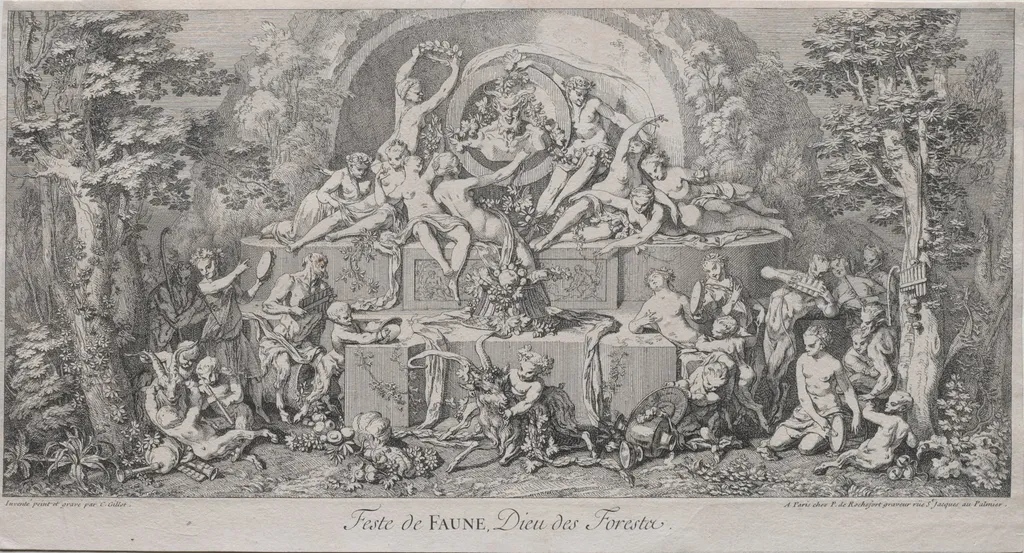 The Four Festivals: Festival of Faune, by Claude Gillot, 1704