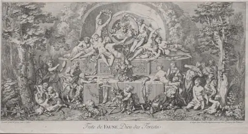 The Four Festivals: Festival of Faune, by Claude Gillot