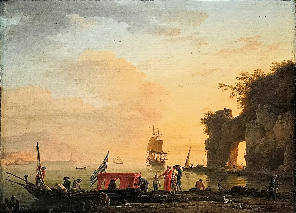 Bay of Naples, by Claude-Joseph Vernet, oil, 1762