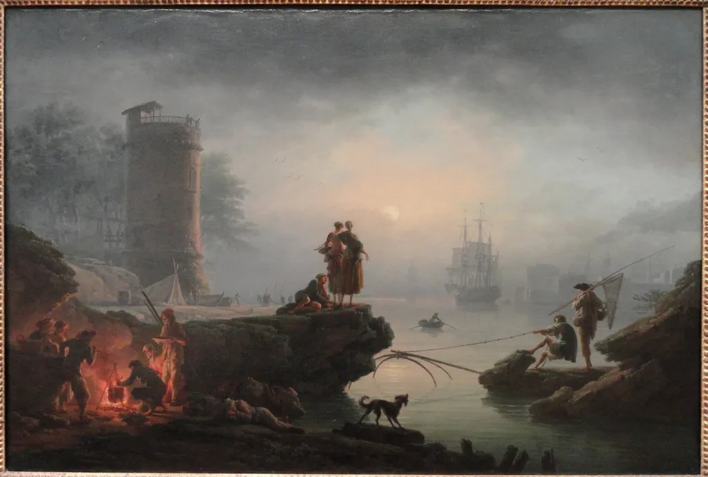 Morning, by Claude-Joseph Vernet, oil, 1760