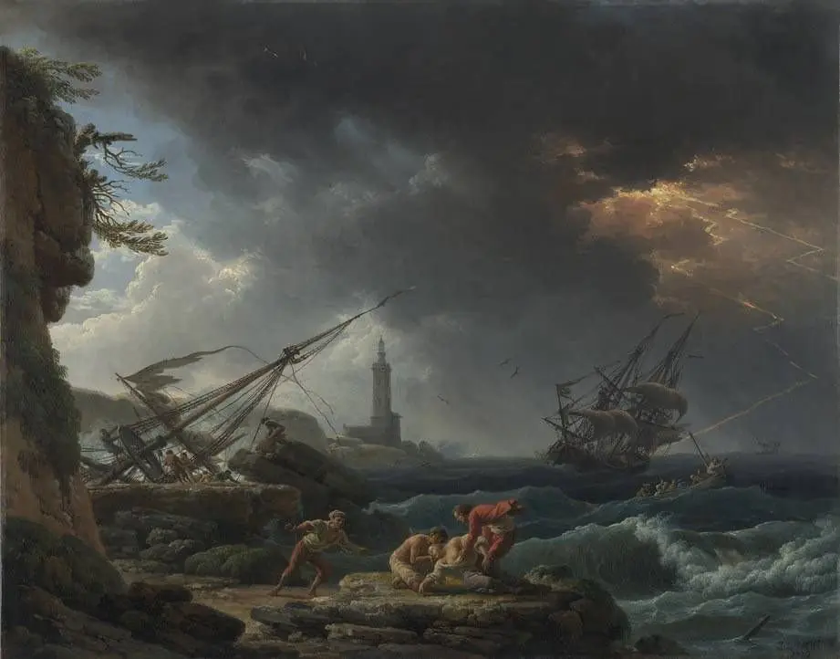 Seesturm: Die Gefahren des Meeres, by Claude-Joseph Vernet